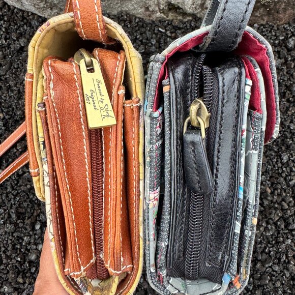 Set of 2 Sharif Signature Collection Map Crossbody Bag Bundle - Picture 10 of 17